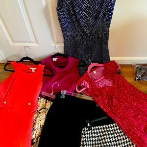 Bundle of size 4 dresses and skirts